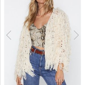 Shaggy cardigan